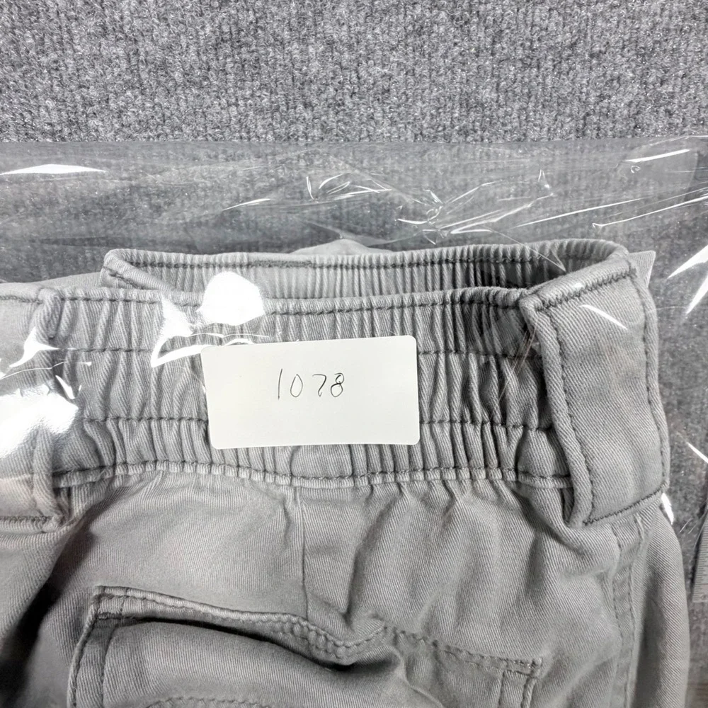 Hollister Low-Rise Baggy Cargo Pants Light Grey W27 L27 Y2K Utility Wide Leg‎